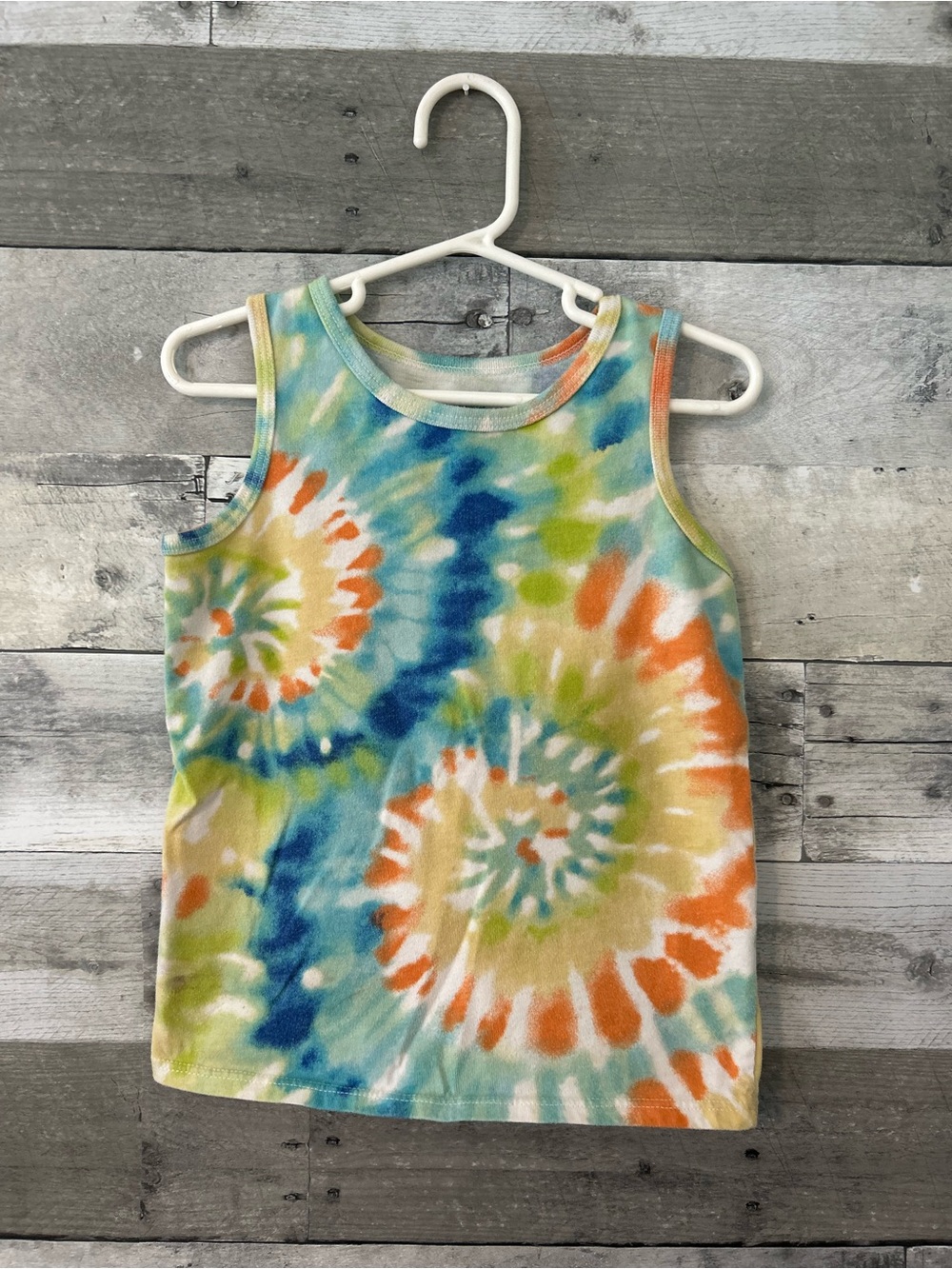 Garanimals Kids Tie-Dye Tank Top in Blue, Green & Orange